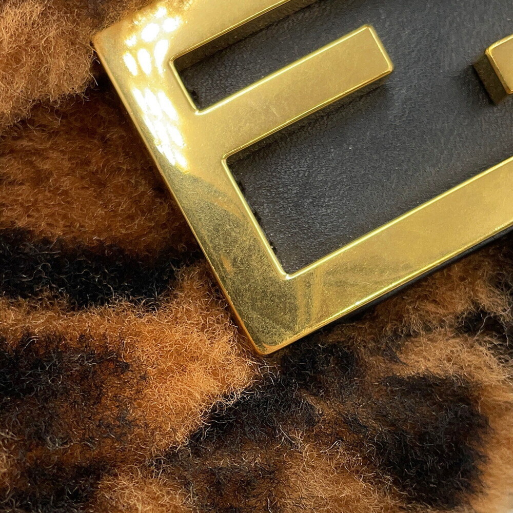 Fendi Zucca pattern baguette mini handbag, sheepskin and leather, 8BS017, FEN... - Picture 9 of 15